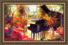 Spring Framed Paintings - Spring is in the Air by Unknown Artist
