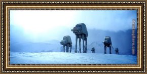 Star of The Ballet Framed Paintings - star Wars Empire Strikes Back by Unknown Artist