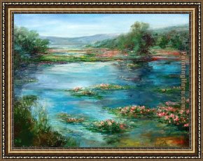 Shortridge Framed Paintings - Stephen Shortridge Lilacs by Unknown Artist