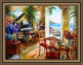 Summer Framed Paintings - Summer Symphony by Unknown Artist