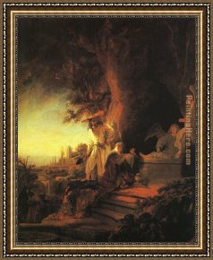 The Presentation of Christ Framed Paintings - The Risen Christ Appearing to Mary Magdalen Rembrant by Unknown Artist