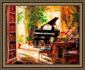 Color Study of Squares Framed Paintings - The Study by Unknown Artist