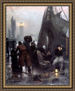The Departure of Tobias Framed Paintings - Preparing For Departure London by Victor Gabriel Gilbert