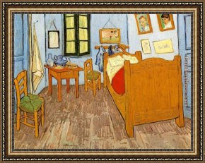 Adrian Van Utrecht Framed Paintings - Bedroom Arles by Vincent van Gogh