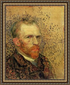 Adrian Van Utrecht Framed Paintings - Self Portrait by Vincent van Gogh