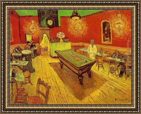 Adrian Van Utrecht Framed Paintings - The Night Cafe by Vincent van Gogh