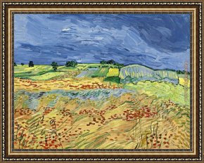 Field I Framed Paintings - Wheat Fields by Vincent van Gogh
