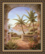 Vivian Flasch Tropical Terrace II painting anysize 50% off