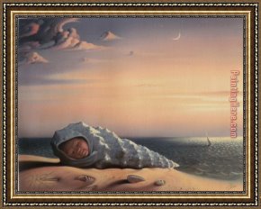 Born to Kill Framed Paintings - Born From The Sea by Vladimir Kush