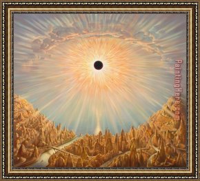 Vladimir Kush Framed Paintings - Eclipse by Vladimir Kush