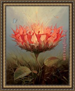Vladimir Kush Framed Paintings - Fiery Dance by Vladimir Kush