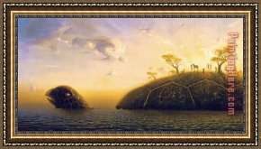 Vladimir Kush Framed Paintings - Journey by Vladimir Kush