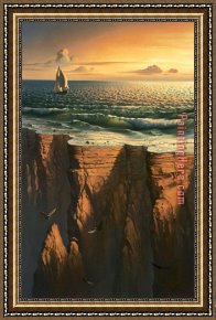 Small Worlds II Framed Paintings - Journey to End of The World by Vladimir Kush