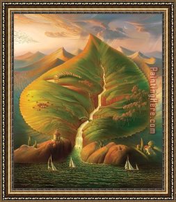 Vladimir Kush Framed Paintings - Ocean Sprout by Vladimir Kush