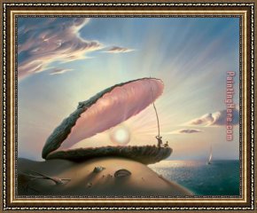 Vladimir Kush Framed Paintings - Pearl by Vladimir Kush