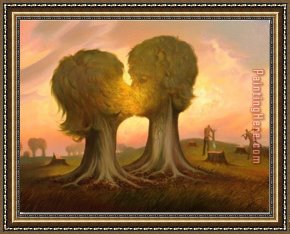 Vladimir Kush Framed Paintings - Ray of Hope by Vladimir Kush