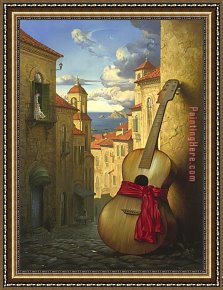 Vladimir Kush Framed Paintings - Romance for Juliet by Vladimir Kush
