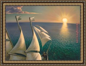 Western Kansas Framed Paintings - Western Passage by Vladimir Kush