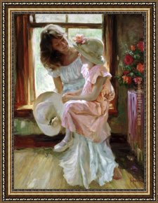 A Chat with His Lordship Framed Paintings - A Mid-Morning Chat by Vladimir Volegov