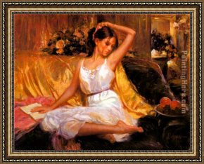 Sleeping Beauty Framed Paintings - Beauty warm by Vladimir Volegov