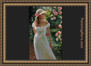 Park of Rose Framed Paintings - park of rose by Vladimir Volegov