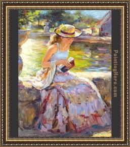 Trees in Park Framed Paintings - Sunday in the Park by Vladimir Volegov