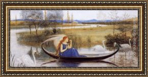 Walter Framed Paintings - My Soul is an Enchanted Boat... by Walter Crane
