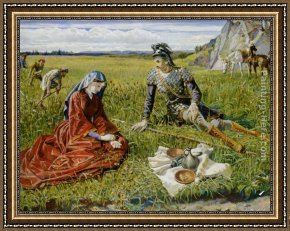 Walter Framed Paintings - Ruth and Boaz by Walter Crane