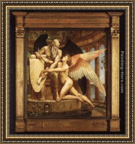 Walter Framed Paintings - The Roll of Fate by Walter Crane
