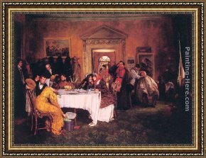 Walter Framed Paintings - London to York - Time's Up Gentlemen by Walter-Dendy Sadler