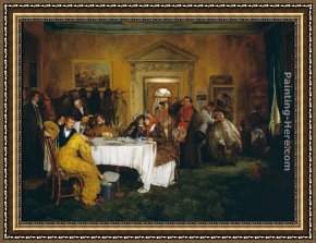 Walter Framed Paintings - London to York, Time's Up Gentlemen by Walter-Dendy Sadler