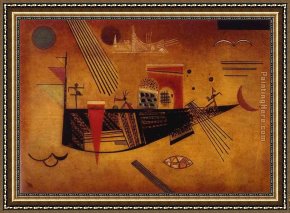 Homage to Kandinsky Framed Paintings - Capricious. by Wassily Kandinsky