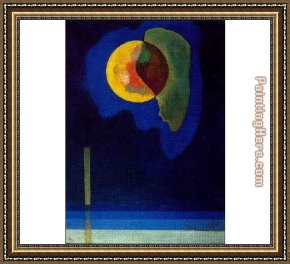Homage to Kandinsky Framed Paintings - cercle jaune by Wassily Kandinsky