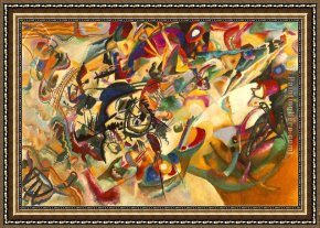 Homage to Kandinsky Framed Paintings - Composition VII by Wassily Kandinsky