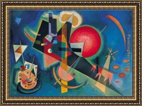 Homage to Kandinsky Framed Paintings - Im Blau 1925 by Wassily Kandinsky