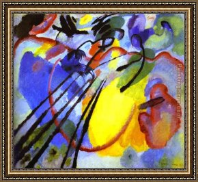Flood Improvisation Framed Paintings - Improvisation by Wassily Kandinsky