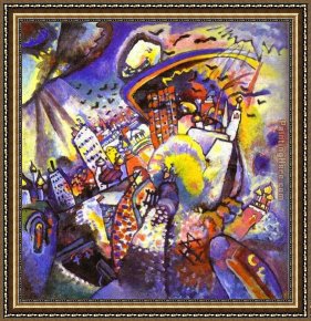 Homage to Kandinsky Framed Paintings - Moscow I by Wassily Kandinsky