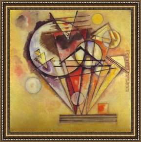 Homage to Kandinsky Framed Paintings - On Points by Wassily Kandinsky