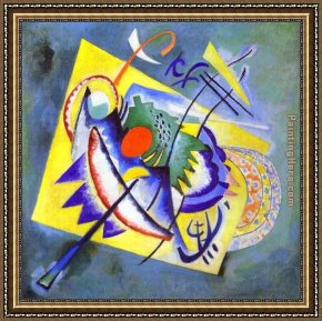 Homage to Kandinsky Framed Paintings - Red Oval by Wassily Kandinsky