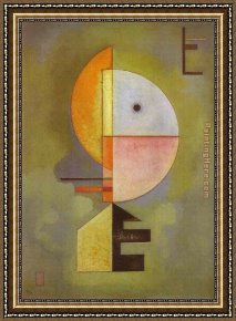 Homage to Kandinsky Framed Paintings - Upward by Wassily Kandinsky