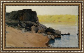 Wilhelm Velten Framed Paintings - Am Kisigo by Wilhelm Kuhnert