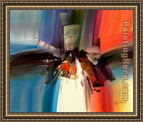 Palette Knife Framed Paintings - wksn15 by Wilkinson