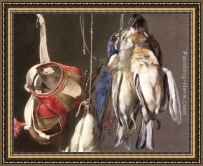 A Hunting Morn Framed Paintings - Hunting Still-Life (detail) by Willem van Aelst