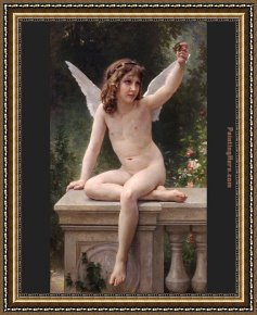 Cleopatra Testing Poisons on Condemned Prisoners Cropped Framed Paintings - The Prisoner by William Bouguereau