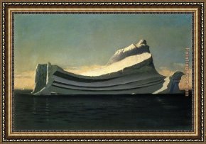 The Icebergs Framed Paintings - Iceberg by William Bradford