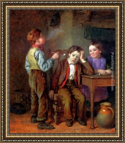 Fantomas Pipe And Newspaper Framed Paintings - The First Pipe by William Hemsley