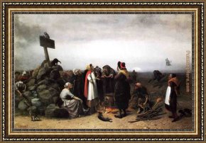 The Witches' Sabbath Framed Paintings - The Witches Convention by William Holbrook Beard