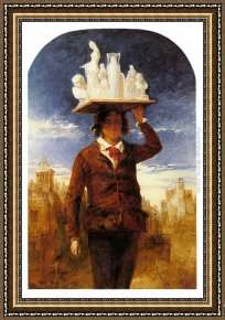 The Carpet Seller Framed Paintings - The Image Seller by William James Muller