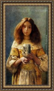 The Stirrup Cup Framed Paintings - The Grace Cup by William John Wainwright