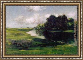 A Long Island River Framed Paintings - Long Island Landscape after a Shower of Rain by William Merritt Chase